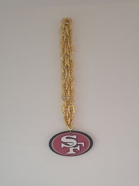 San Francisco 49ers Oval Logo Costume Necklace